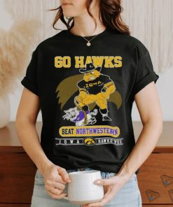 Iowa Hawkeyes Go Hawks Beat Northwestern Football Shirt