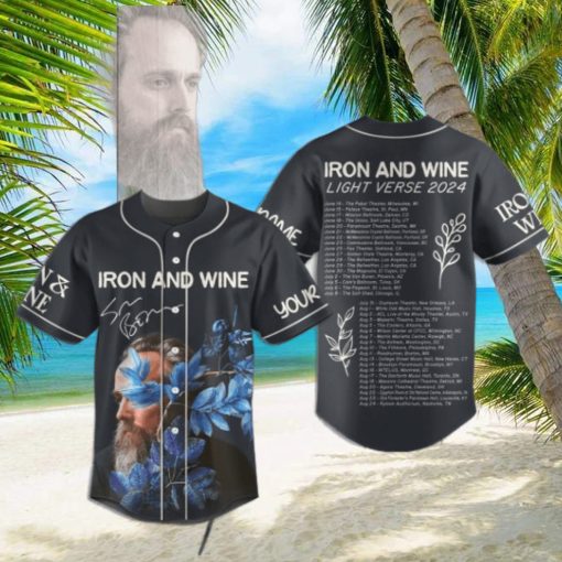 Iron And Wine Light Verse 2024 Custom Baseball Jersey