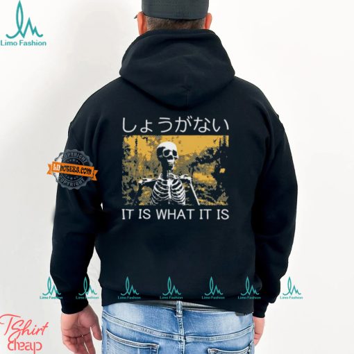 It Is What It Is Skeleton Washed Shirt