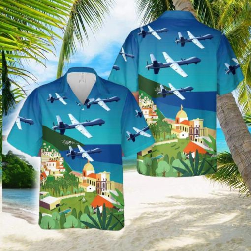 Italian Air Force MQ 9A Hawaiian Shirt Gift For Holidays Beach