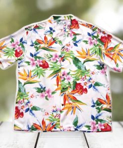 JUNGLE WHITE HAWAIIAN RAYON SHIRT