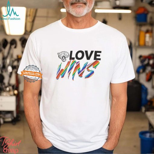 Jacksonville Jaguars Pride Love Wins 2024 Shirt