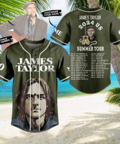 James Taylor 2024 Us Summer Tour Custom Baseball Jersey