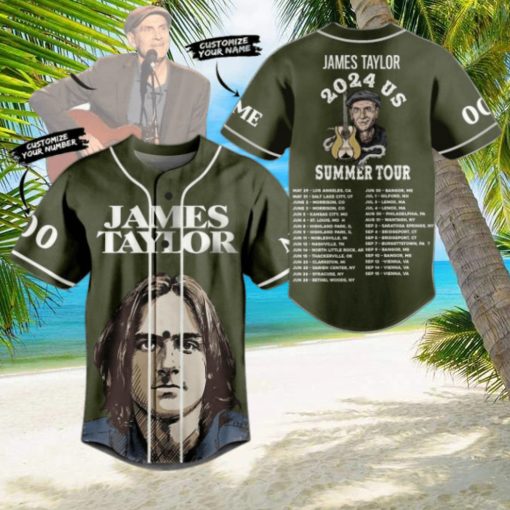 James Taylor 2024 Us Summer Tour Custom Baseball Jersey