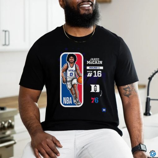 Jared Mccain Round 1 Pick 16 Duke Mens Basketball NBA Draft 2024 shirt