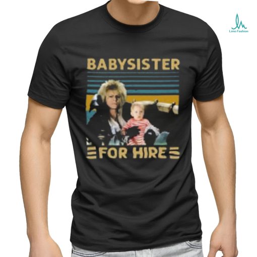 Jareth Goblin King Babysister For Hire T Shirt