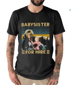 Jareth Goblin King Babysister For Hire T Shirt
