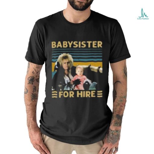 Jareth Goblin King Babysister For Hire T Shirt