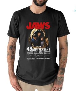 Jaws 49th Anniversary 1975 2024 Thank You For The Memories T Shirt