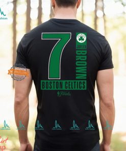 Jaylen Brown Boston Celtics Fanatics 2024 NBA Finals Inbound Pass Name & Number T Shirt