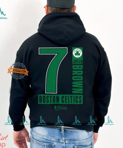 Jaylen Brown Boston Celtics Fanatics 2024 NBA Finals Inbound Pass Name & Number T Shirt