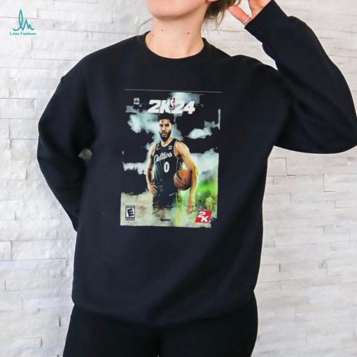 Jayson Tatum Receive The Cover Athlete Of NBA 2K24 T shirt