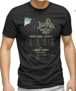 Jelly Roll 2024 The Beautifully Broken Tour Schedule With Warren Zeiders And Alexandra Kay shirt