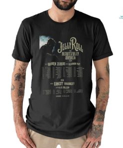 Jelly Roll 2024 The Beautifully Broken Tour Schedule With Warren Zeiders And Alexandra Kay shirt