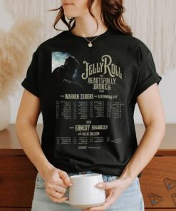 Jelly Roll 2024 The Beautifully Broken Tour Schedule With Warren Zeiders And Alexandra Kay shirt