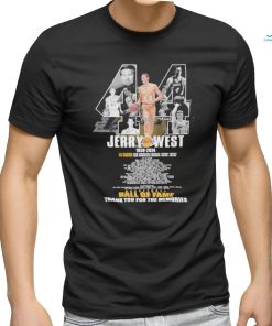 Jerry West 44 Basketball Hall Of Fame Thank You For The Memories Shirt