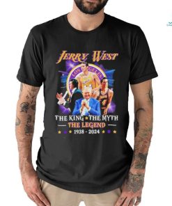 Jerry West Lakers The King The Myth The Legend 1938 2024 T Shirt