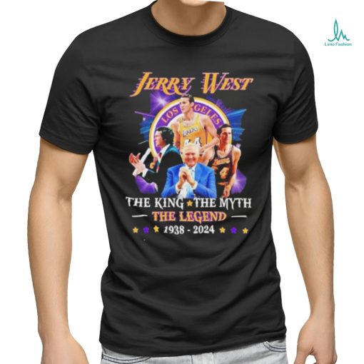 Jerry West Lakers The King The Myth The Legend 1938 2024 T Shirt
