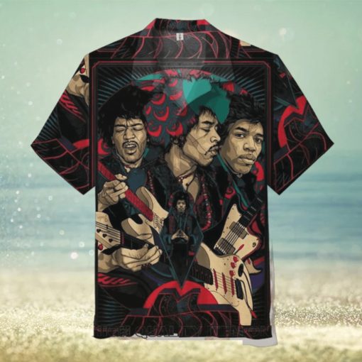 Jimi Hendrix Short Sleeve Hawaiian Shirt