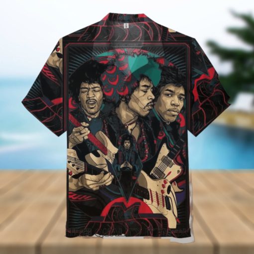 Jimi Hendrix Short Sleeve Hawaiian Shirt