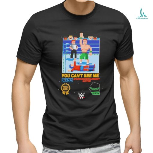 John Cena You Cant See Me 8 Bit Pixel Shirt