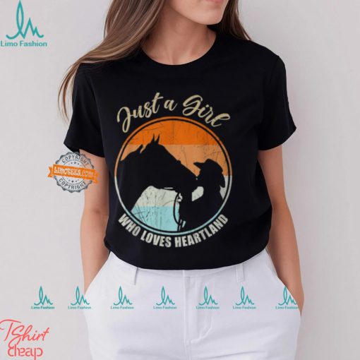 Just A Girl Who Loves Heartland Cowgirl Vintage T Shirt