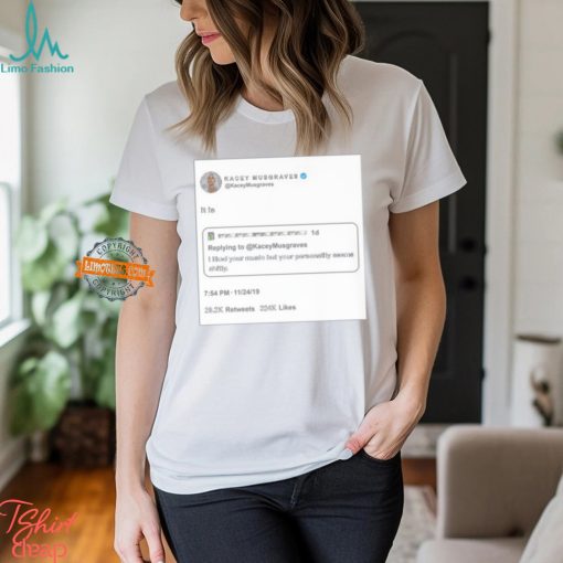 Kacey Musgraves Made One Of Her Epic Clap Backs Into A T Shirt