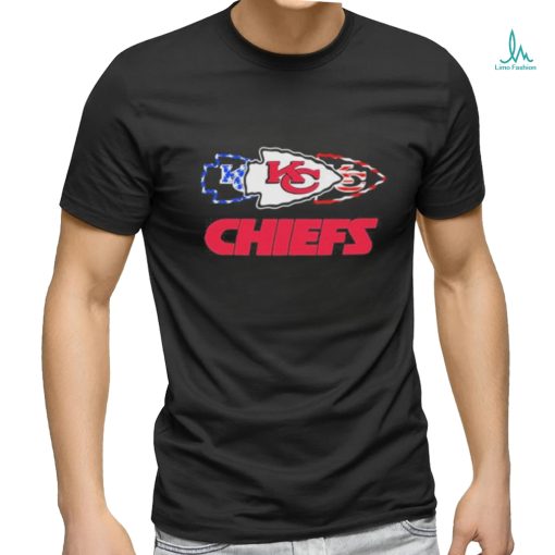 Kansas City Chiefs American Flag Celebrating 4th Of July T Shirt