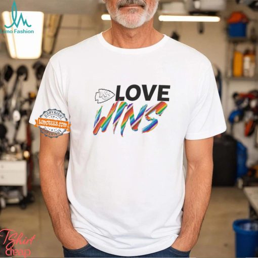 Kansas City Chiefs Pride Love Wins 2024 Shirt