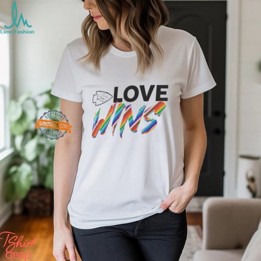 Kansas City Chiefs Pride Love Wins 2024 Shirt