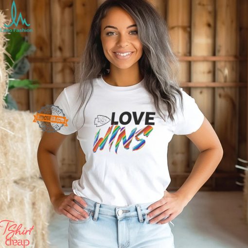 Kansas City Chiefs Pride Love Wins 2024 Shirt