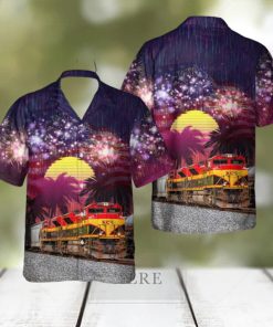 Kansas City Southern Railway KCS 3999 EMD SD70ACe, 4th Of July Hawaiian Shirt