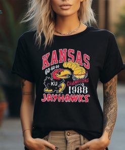 Kansas Jayhawks Basketball Go Go Go 1988 Champions Shirts