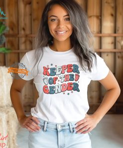 Keeper Of The Gender 4Th Of July Gender Reveal Family Party T Shirt