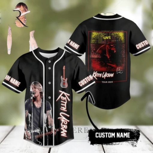 Keith Urban Tour 2024 Custom Baseball Jersey