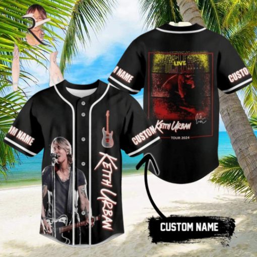 Keith Urban Tour 2024 Custom Baseball Jersey