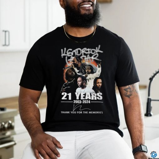 Kendrick Lamar 21 Years 2003 2024 Thank You For The Memories T Shirt