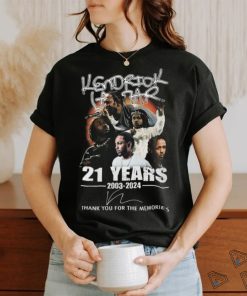 Kendrick Lamar 21 Years 2003 2024 Thank You For The Memories T Shirt