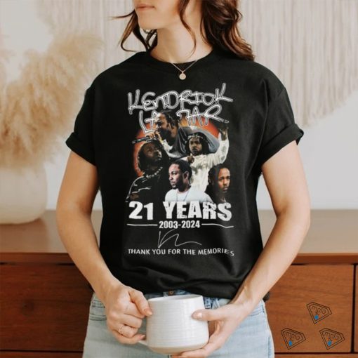 Kendrick Lamar 21 Years 2003 2024 Thank You For The Memories T Shirt