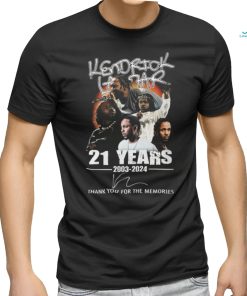 Kendrick Lamar 21 Years 2003 2024 Thank You For The Memories T Shirt