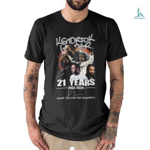 Kendrick Lamar 21 Years 2003 2024 Thank You For The Memories T Shirt