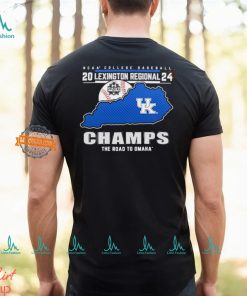 Kentucky Wildcats 2024 Lexington Regional Champs the road to Omaha shirt