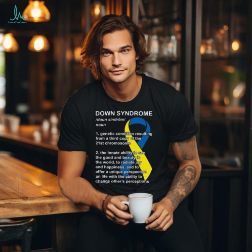 Keyvic Down Syndrome Definition Print On Back Graphic Design Printed Casual Daily Basic Unisex T Shirt