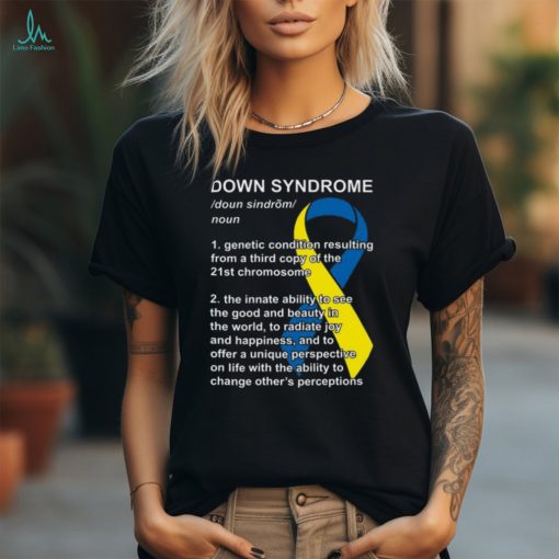 Keyvic Down Syndrome Definition Print On Back Graphic Design Printed Casual Daily Basic Unisex T Shirt