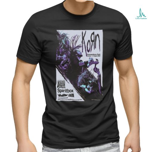 Korn aug 11 2024 london uk poster shirt