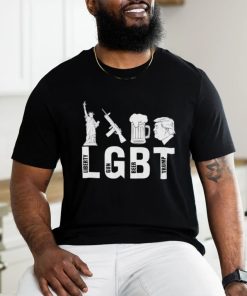 LGBT Liberty, Gun, Beer, and Trump Parody 2024 T Shirt