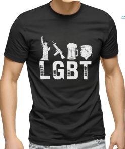 LGBT Liberty, Gun, Beer, and Trump Parody 2024 T Shirt