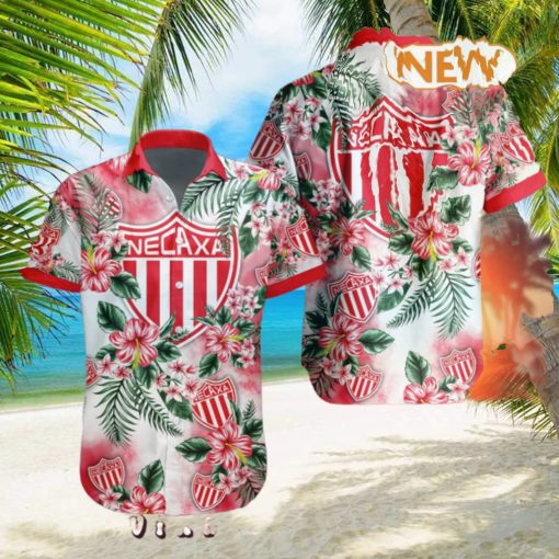LIGA MX Club Necaxa Special Hawaiian Design Button Shirt