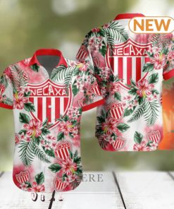 LIGA MX Club Necaxa Special Hawaiian Design Button Shirt