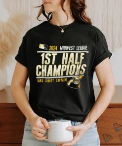 Lake County Captains 2024 Midwest League 1st Half Champions shirt